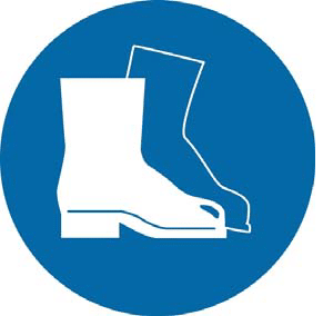 Safety Boots Or Safety Shoes Must Be Worn