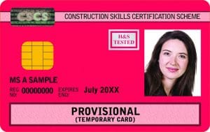 Cscs Red Provisional Card